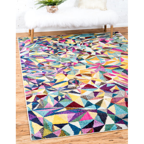 Aquarius Yellow/Blue Area Rug & Reviews AllModern